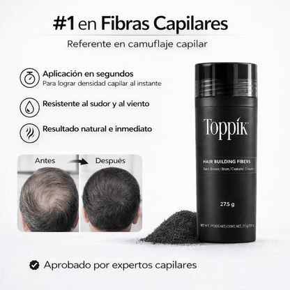 Toppik® Fibras Capilares de Queratina · 27,5 g